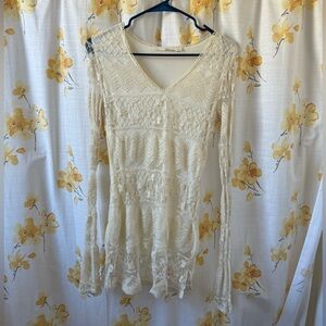 Ellison Off White Lace Top